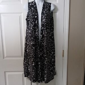 LuLaRoe Joy Leopard Cheetah open front vest Sz S NWOT